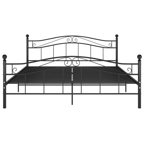 Estrutura de cama 200x200 cm metal preto M 3