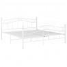 Estrutura de cama metal 200x200 cm branco 2