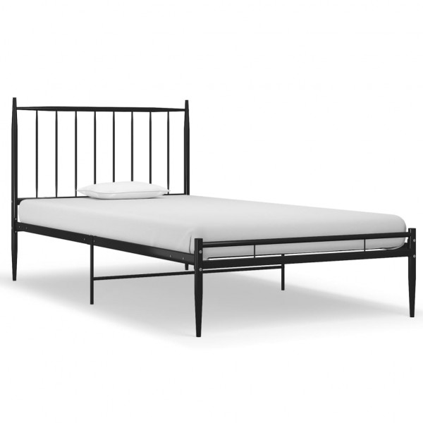 Estrutura de cama 90x200 cm metal preto M 2