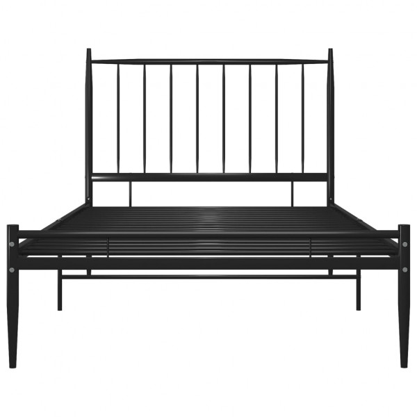 Estructura de cama de metal negro 90x200 cm M 4