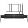 Estrutura de cama 90x200 cm metal preto 4