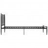 Estructura de cama de metal negro 90x200 cm 5