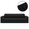 Funda elástica para sillón de 3 plazas poliéster jersey negra 2