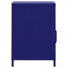 Mesa de cabeceira 35x35x51 cm aço azul-marinho 4