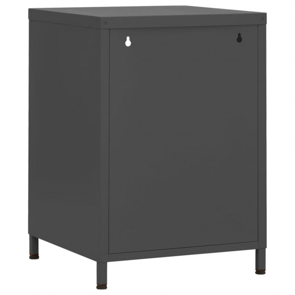 Mesa de cabeceira 35x35x51 cm aço antracite M 5