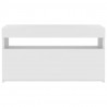 Mueble de TV con luces LED blanco 75x35x40 cm 5