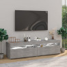 Muebles de TV con luces LED 2 unidades gris hormigón 75x35x40cm 4