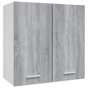 Armario colgante madera contrachapada gris Sonoma 60x31x60 cm H