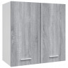 Armario colgante madera contrachapada gris Sonoma 60x31x60 cm 2