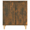 Aparador madera contrachapada color roble ahumado 60x35x70 cm 3