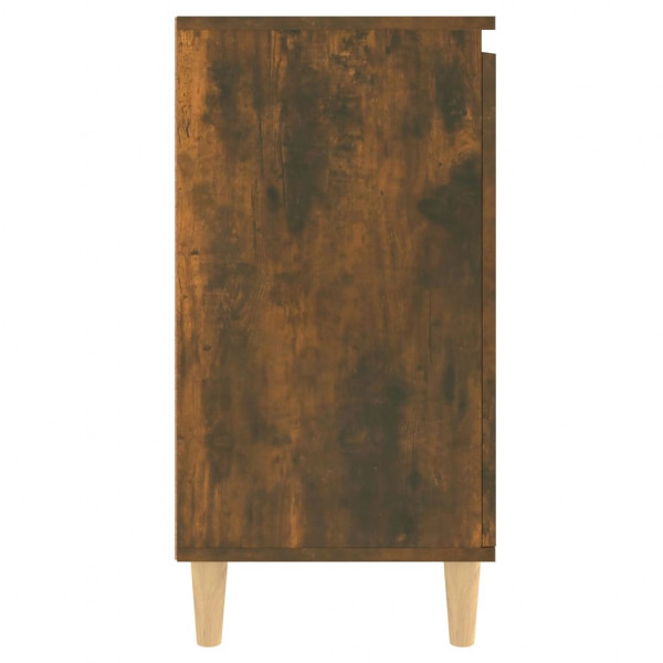 Aparador madera contrachapada color roble ahumado 60x35x70 cm M 4
