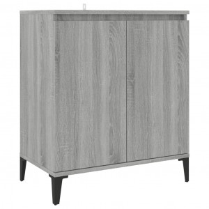 Aparador de madera contrachapada gris Sonoma 60x35x70 cm H