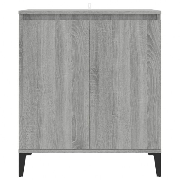 Aparador de madera contrachapada gris Sonoma 60x35x70 cm M 3