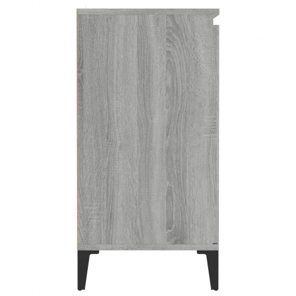 Aparador de madera contrachapada gris Sonoma 60x35x70 cm M 4