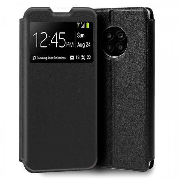 Funda COOL Flip Cover para Huawei Honor 50 Lite / Nova 8i Liso Negro D