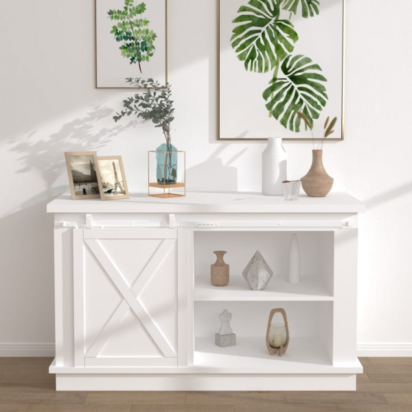 Kit mini puerta corredera armario acero carbono blanco 152 cm D