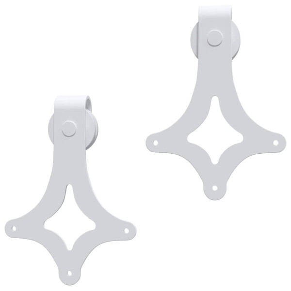 Kit herrajes para puertas correderas de acero blanco 200 cm M 5