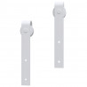 Kit herrajes para puertas correderas de acero blanco 183 cm 5