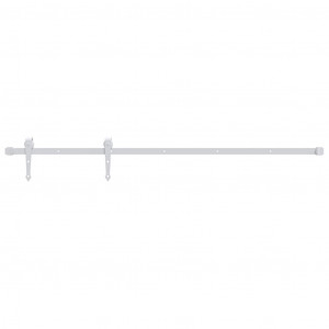 Kit herrajes para puertas correderas de acero blanco 183 cm H