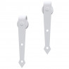 Kit herrajes para puertas correderas de acero blanco 183 cm 5