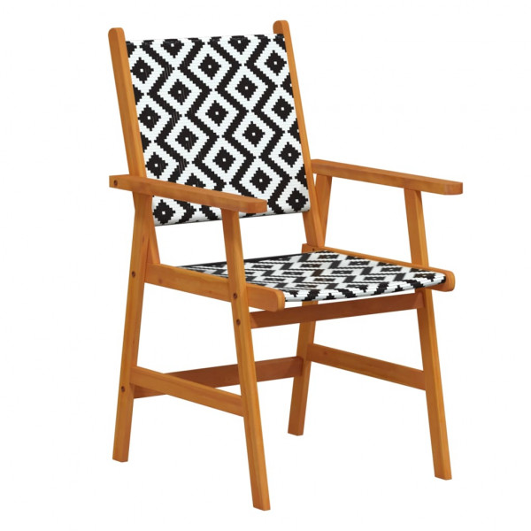 3 pcs conjunto de jantar para jardim madeira de acácia maciça M 5