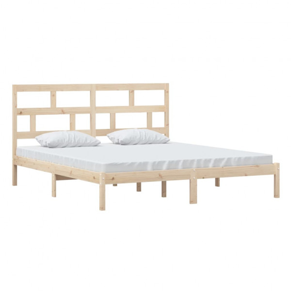 Estrutura de cama 180x200 cm super king madeira maciça M 3