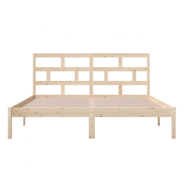 Estructura de cama madera maciza Super King 180x200 cm M 5