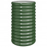 Vaso/floreira de jardim aço revestido a pó 40x40x68 cm verde 2