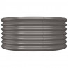 Jardinera de acero con recubrimiento en polvo gris 80x80x36 cm 3