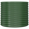 Vaso/floreira de jardim aço revestido a pó 80x80x68 cm verde 3