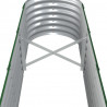 Canteiro elevado jardim 332x40x36 cm aço revestido a pó verde 5