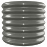 Jardinera arriate acero recubrimiento polvo gris 332x40x36 cm 4