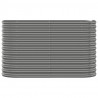 Jardinera arriate acero recubrimiento polvo gris 114x40x68 cm 3