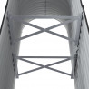 Canteiro elevado jardim 114x40x68 aço revestido a pó antracite 5