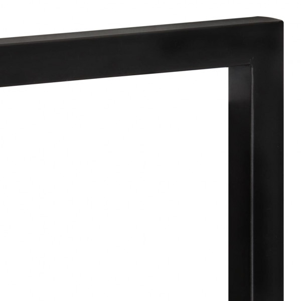 Prateleiras de parede 2 pcs 25x25x35 cm acácia maciça e aço M 5