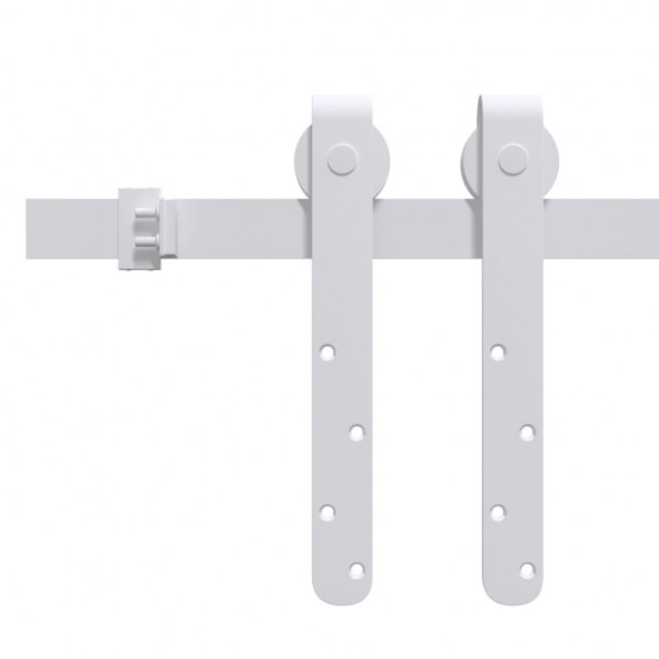 Kit mini puerta corredera armario acero carbono blanco 183 cm M 3