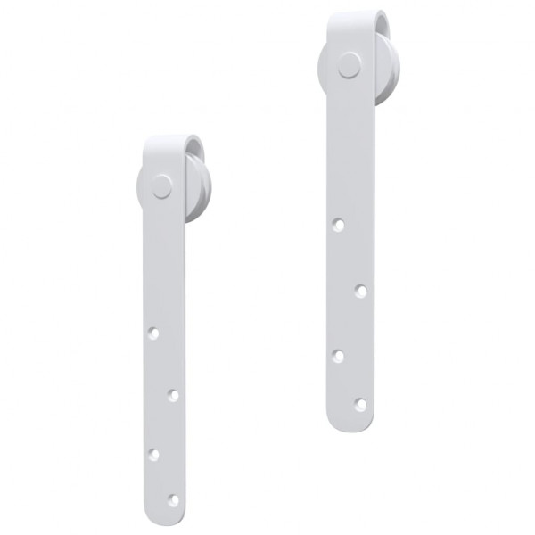 Kit mini puerta corredera armario acero carbono blanco 183 cm M 5