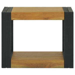 Armario de baño madera maciza de teca 45x45x35 cm H