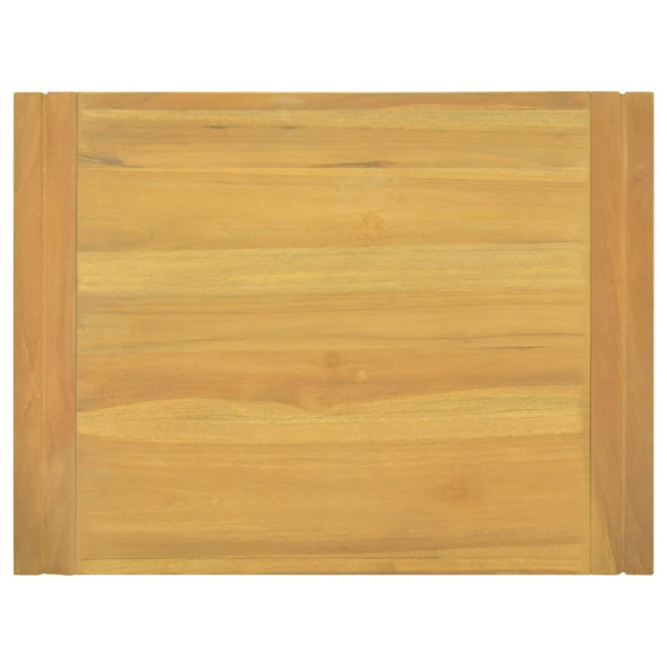 Armario de baño de pared madera maciza de teca 60x45x35 cm M 4