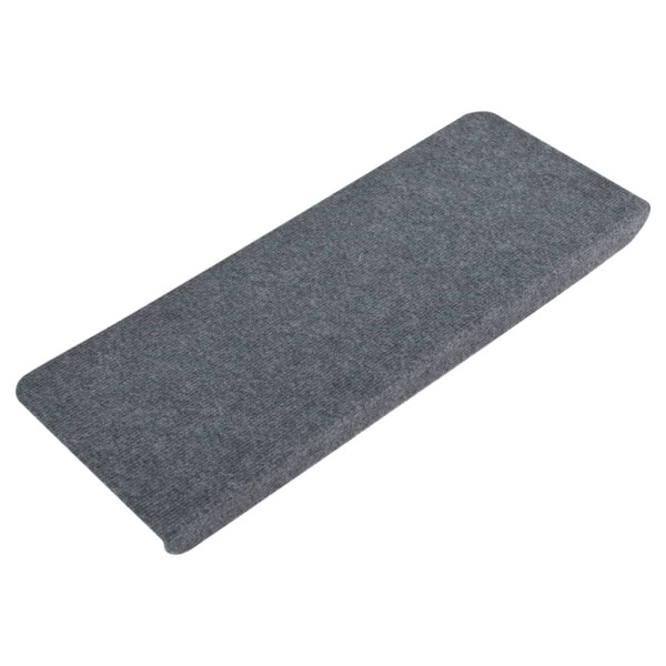 Alfombrilla autoadhesiva de escalera 15 uds gris 65x24.5x3.5 cm M 4