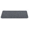 Alfombrilla autoadhesiva de escalera 15 uds gris 65x24.5x3.5 cm 5