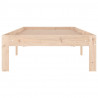 Estrutura cama pequena solteiro 75x190 cm madeira maciça 4