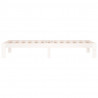 Estrutura cama pequena solteiro 75x190 cm madeira maciça branco 5