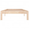Estructura de cama madera maciza individual 90x190 cm 4