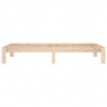 Estrutura de cama solteiro 90x190 cm madeira maciça 5