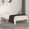 Estructura de cama madera maciza individual 90x190 cm 1