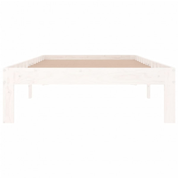 Estructura de cama madera maciza individual 90x190 cm M 4