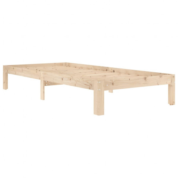 Estructura de cama de madera maciza de pino 90x200 cm M 3