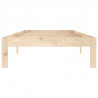 Estructura de cama de madera maciza de pino 90x200 cm 4