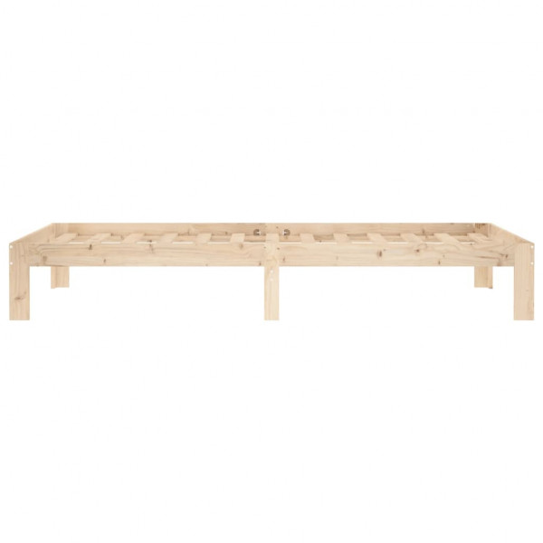 Estructura de cama de madera maciza de pino 90x200 cm M 5